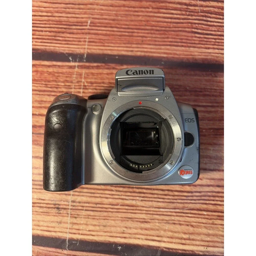 Canon EOS Digital Rebel DS6041 6.3MP DSLR Camera Body Silver W/ Battery - TESTED